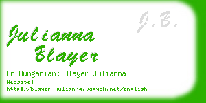 julianna blayer business card